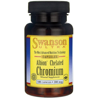 Swanson Albion Chelated Chromium, 200mcg - 180 caps