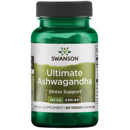 Swanson Ashwagandha Ultimate KSM-66, 250mg - 60 vcaps