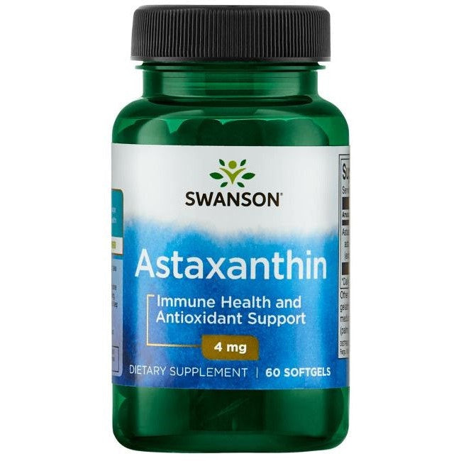 Swanson Astaxanthin, 4mg - 60 softgels