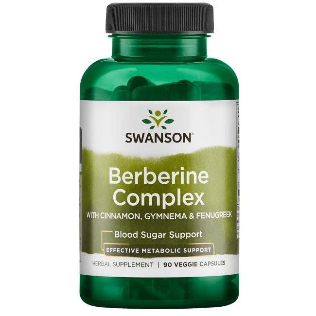 Swanson Berberine Complex with Cinnamon, Gymnema & Fenugreek - 90 vcaps