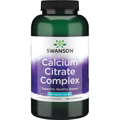 Swanson Calcium Citrate Complex, 250mg - 300 caps