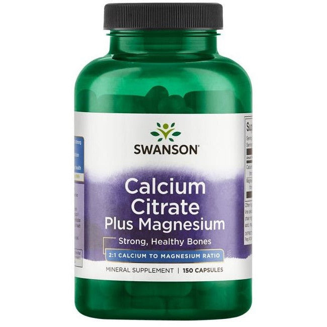 Swanson Calcium Citrate Plus Magnesium - 150 caps