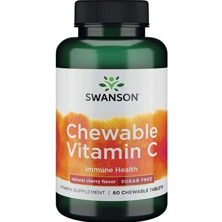 Swanson Chewable Vitamin C, Natural Cherry Flavour - 60 chewable tablets