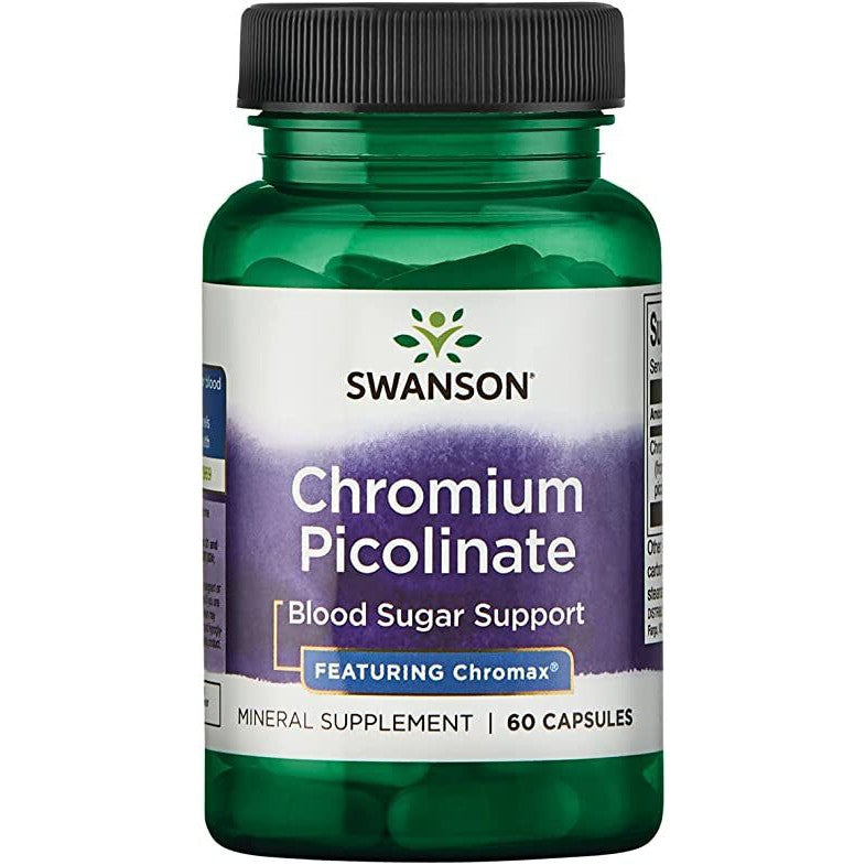 Swanson Chromium Picolinate Featuring Chromax, 200mcg - 60 caps