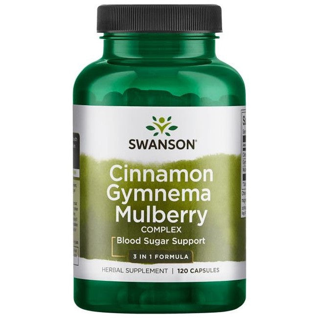 Swanson Cinnamon Gymnema Mulberry Complex - 120 caps