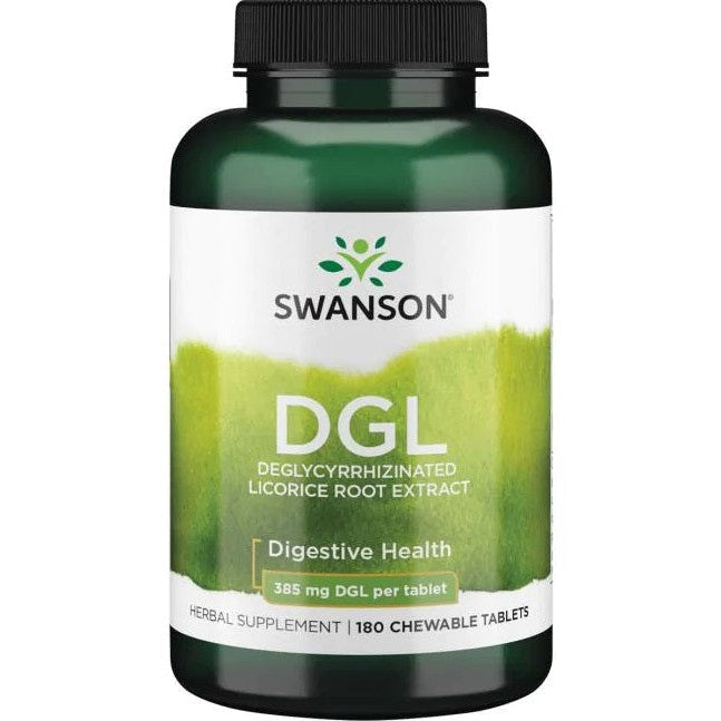 Swanson DGL, 385mg - 180 chewable tablets