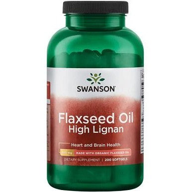 Swanson Flaxseed Oil High Lignan - 200 softgels