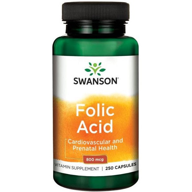 Swanson Folic Acid, 800mcg - 250 caps