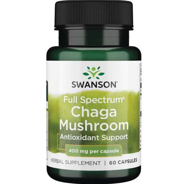 Swanson Full Spectrum Chaga Mushroom, 400mg - 60 caps