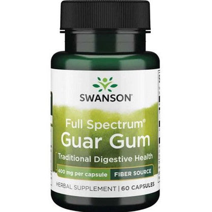 Swanson Full Spectrum Guar Gum, 400mg - 60 caps