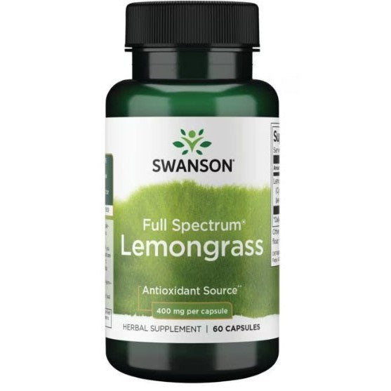 Swanson Full Spectrum Lemongrass, 400mg (EAN 087614119311) - 60 caps