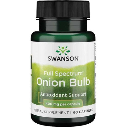 Swanson Full Spectrum Onion Bulb, 400mg - 60 caps