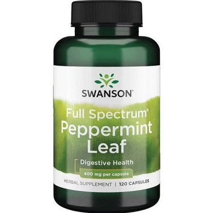 Swanson Full Spectrum Peppermint Leaf, 400mg - 120 caps