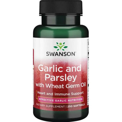 Swanson Garlic and Parsley with Wheat Germ Oil - 250 softgels