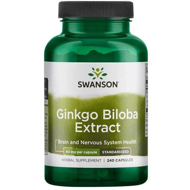 Swanson Ginkgo Biloba Extract, 60mg - 240 caps
