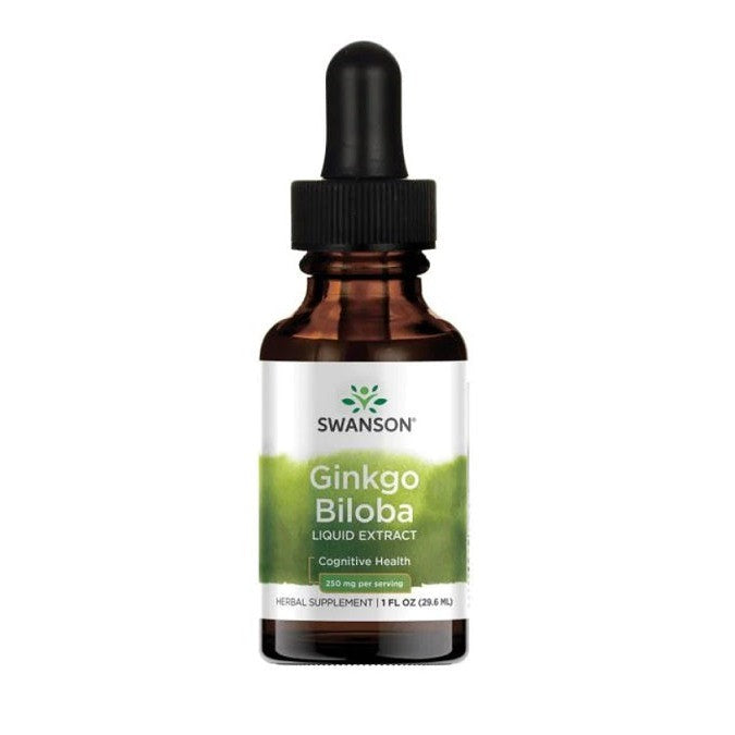 Swanson Ginkgo Biloba Liquid Extract, 250mg - 29 ml.