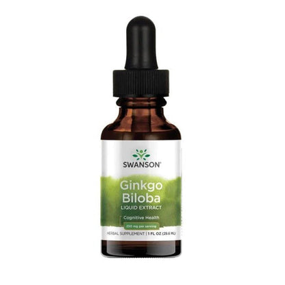 Swanson Ginkgo Biloba Liquid Extract, 250mg - 29 ml.