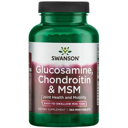 Swanson Glucosamine, Chondroitin & MSM - 360 mini-tablets
