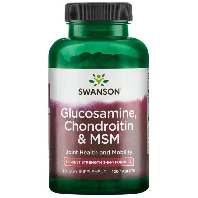 Swanson Glucosamine, Chondroitin & MSM, 750mg - 120 tablets