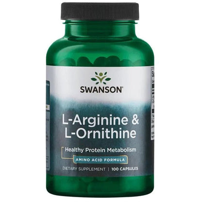 Swanson L-Arginine & L-Ornithine - 100 caps
