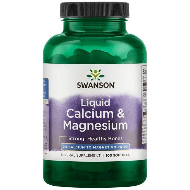Swanson Liquid Calcium & Magnesium - 100 softgels