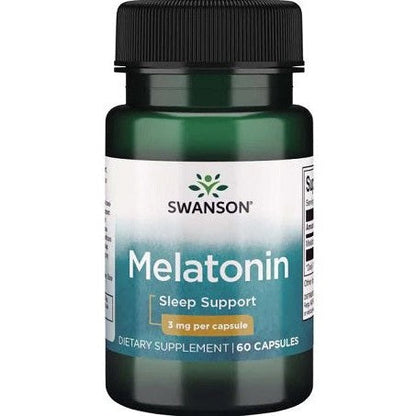 Swanson Melatonin, 3mg - 60 caps