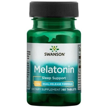 Swanson Melatonin Dual-Release, 3mg - 60 tablets