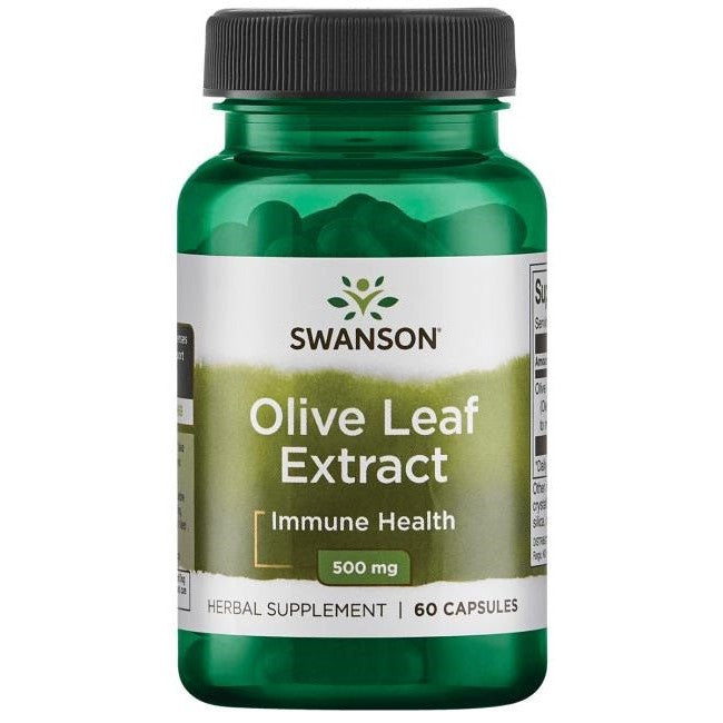 Swanson Olive Leaf Extract, 500mg - 60 caps