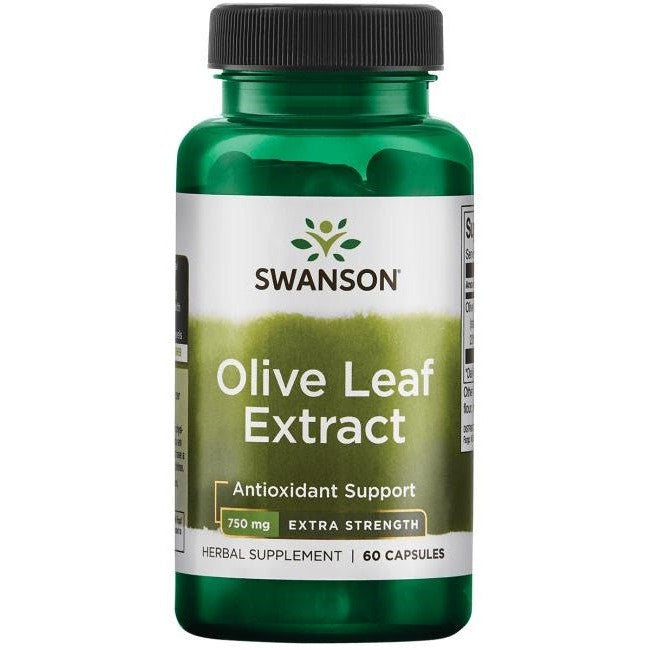 Swanson Olive Leaf Extract, 750mg Super Strength - 60 caps