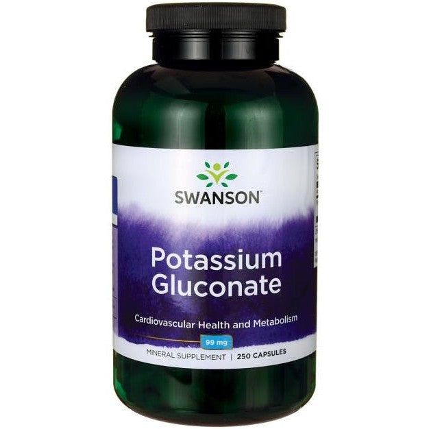 Swanson Potassium Gluconate, 99mg - 250 caps