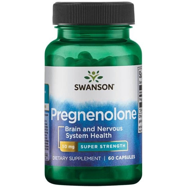 Swanson Pregnenolone, 50mg Super-Strength - 60 caps