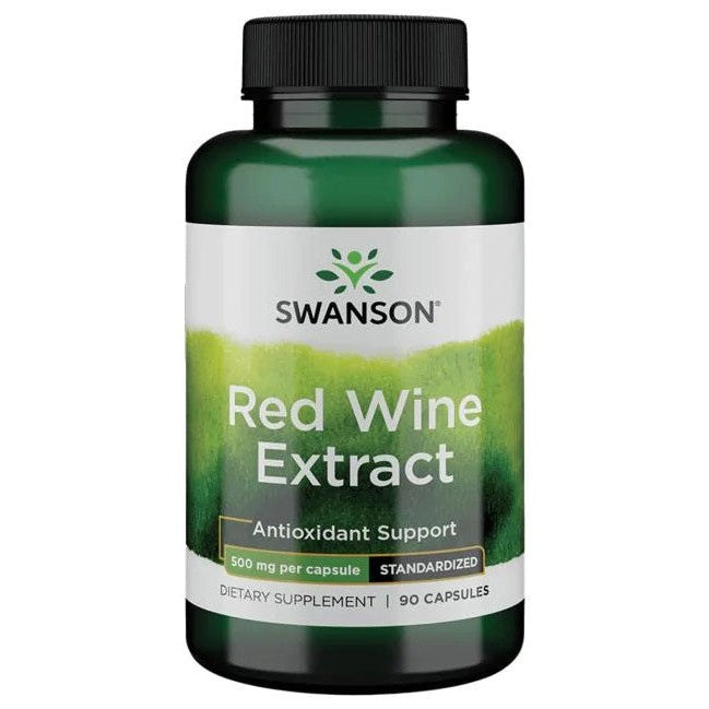 Swanson Red Wine Extract, 500mg - 90 caps
