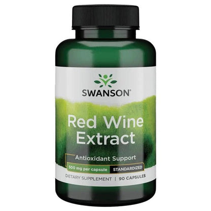 Swanson Red Wine Extract, 500mg - 90 caps