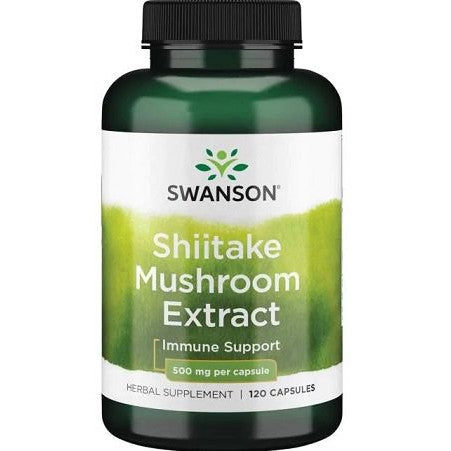Swanson Shiitake Mushroom Extract, 500mg - 120 caps