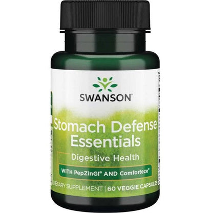 Swanson Stomach Defense Essentials with PepZinGI and Comforteze - 60 vcaps