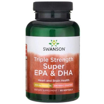 Swanson Triple Strength Super EPA & DHA, 900mg - 60 softgels