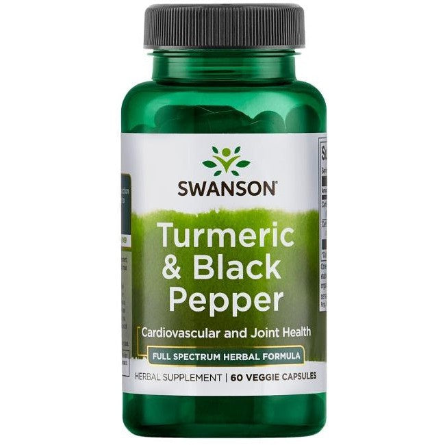 Swanson Turmeric & Black Pepper - 60 vcaps