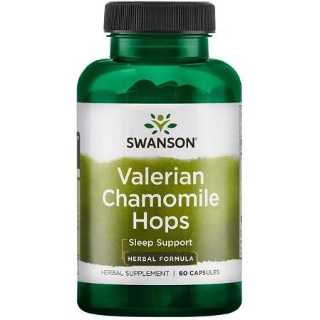 Swanson Valerian, Chamomile & Hops - 60 caps