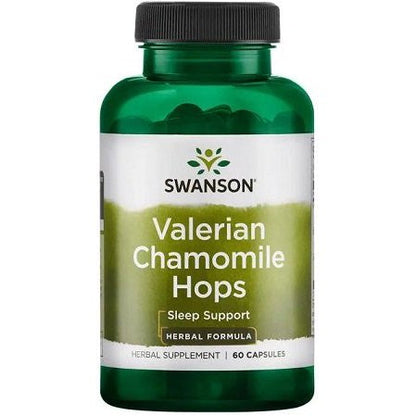Swanson Valerian, Chamomile & Hops - 60 caps