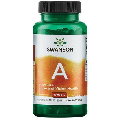 Swanson Vitamin A, 10 000 IU - 250 softgels