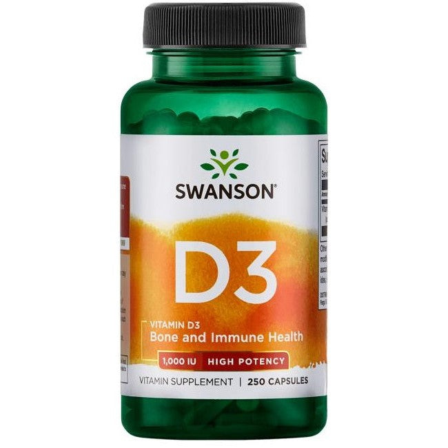 Swanson Vitamin D-3, 1000 IU - 250 caps