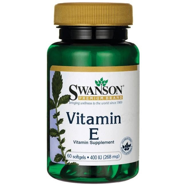 Swanson Vitamin E, 400 IU - 60 softgels