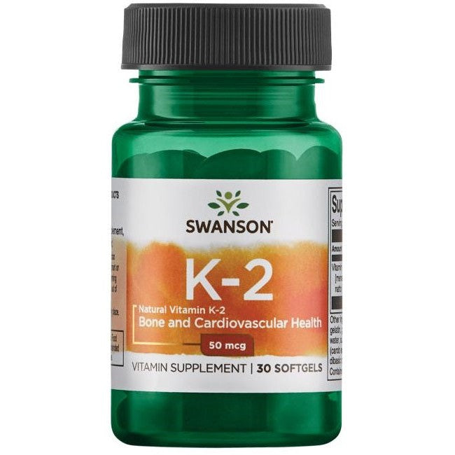 Swanson Vitamin K-2 - Natural, 50mcg - 30 softgels