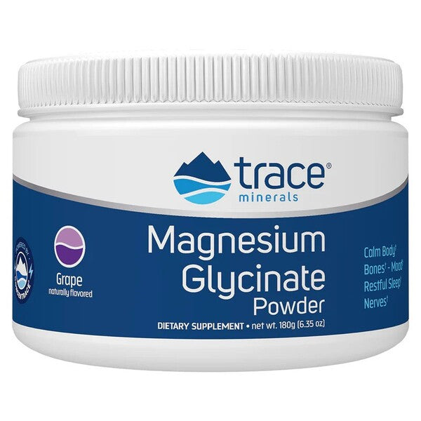Trace Minerals Magnesium Glycinate Powder, Grape - 180g