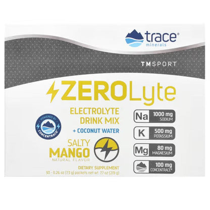 Trace Minerals ZEROLyte, Salty Mango - 30 packets
