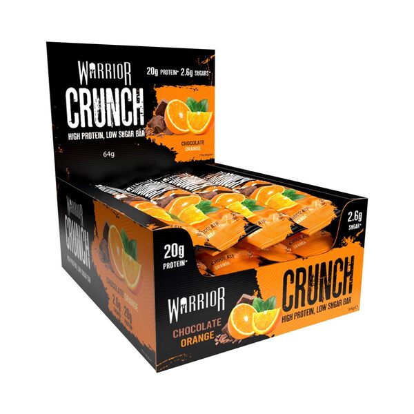 Warrior Crunch Bar, Chocolate Orange - 12 bars