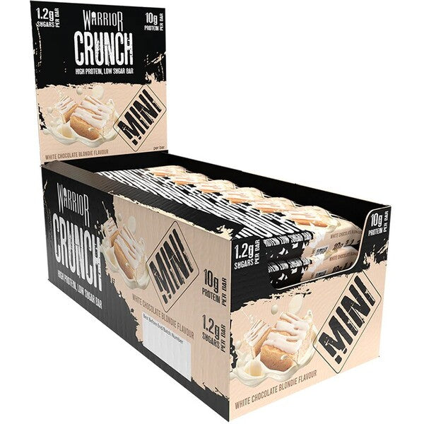 Warrior Crunch Bar Mini, White Chocolate Blondie - 24 bars