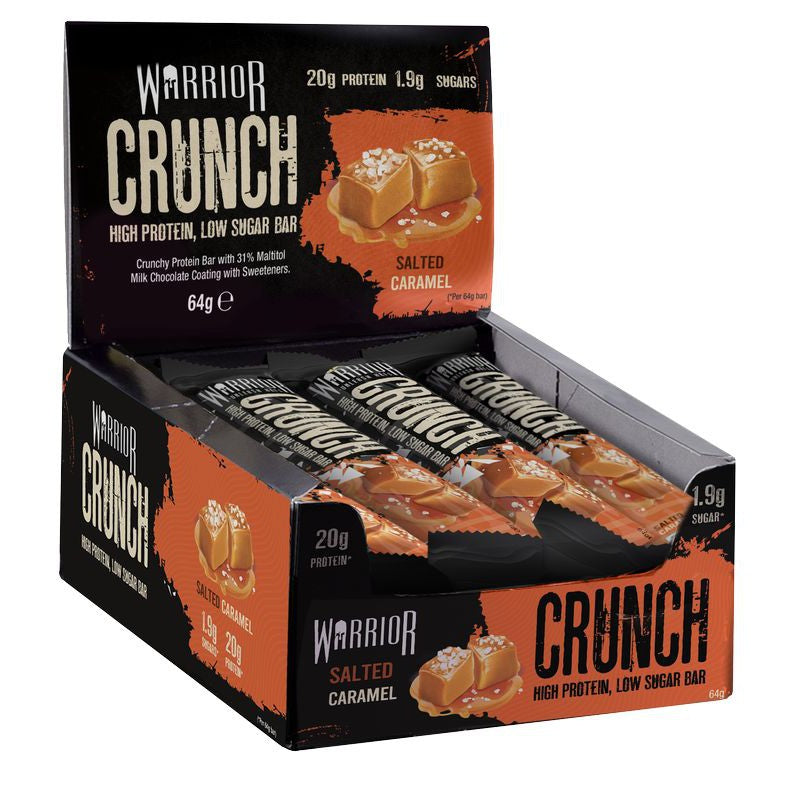 Warrior Crunch Bar, Salted Caramel - 12 bars