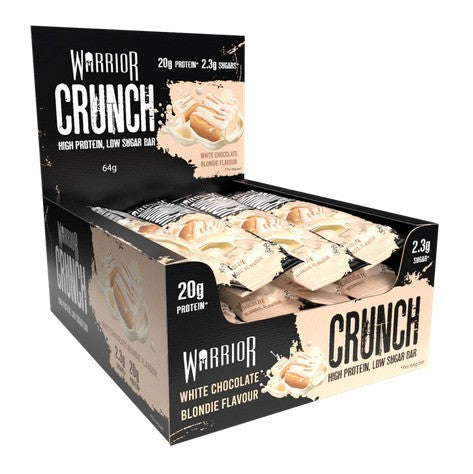 Warrior Crunch Bar, White Chocolate Blondie - 12 bars
