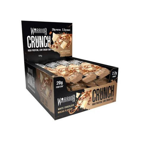 Warrior Crunch Bar, White Chocolate Mocha - 12 bars